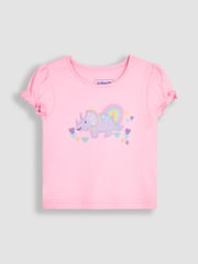 JoJo Maman Bébé Pink 2-Pack Dino Jersey Pyjamas - Image 5 of 9