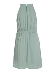 VILA Green Halter Neck Tulle Fit And Flare Dress - Image 7 of 7
