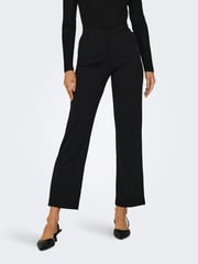 JDY Black Straight Leg Smart 100% Cotton Trousers - Image 2 of 7