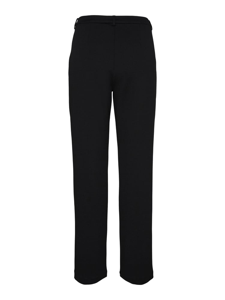 VERO MODA Black Tailored Stretch Straight Leg 100% Cotton Trousers - Image 4 of 4 VERO MODA Black Tailored Stretch Straight Leg 100% Cotton Trousers - Image 4 of 4