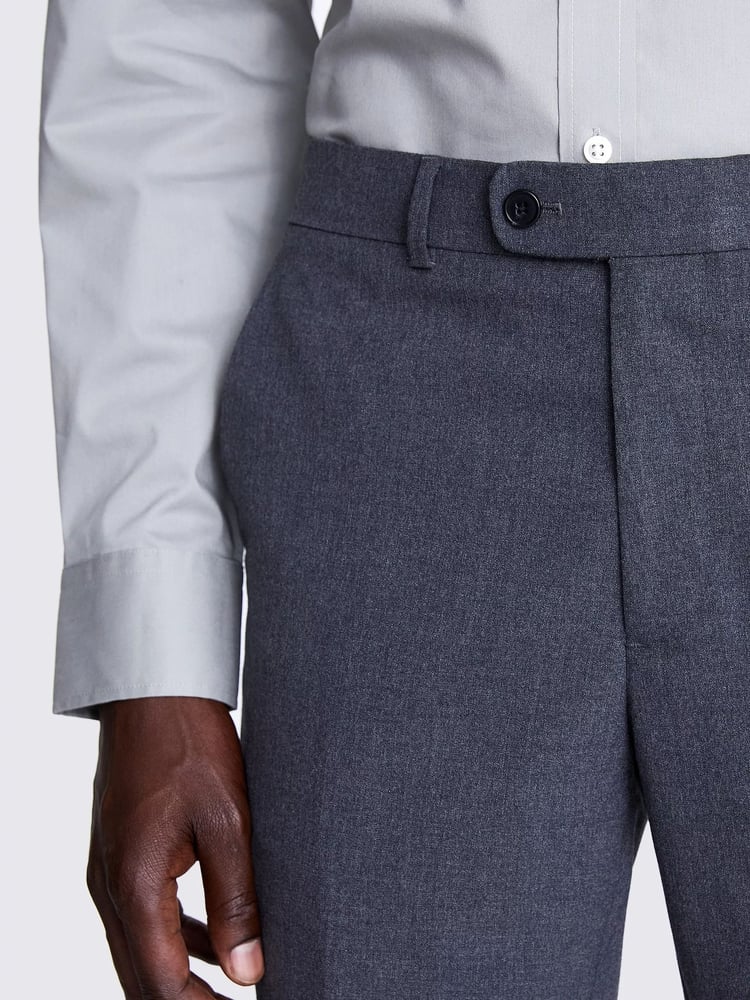 MOSS Grey Tailored Fit Trousers - Image 3 of 3