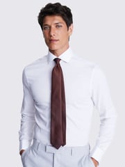 MOSS Red Textured Tie - Image 3 of 3