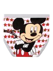 Character Red Mickey Mouse 100% Cotton Briefs 5 Pack - Image 3 of 5