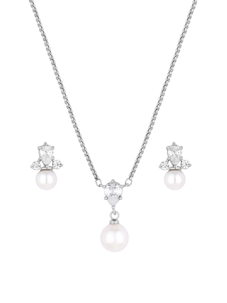 Jon Richard Silver Tone Pearl Set - Image 1 of 1