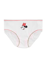 Character Red Minnie Mouse 100% Cotton Briefs 5 Pack - Image 3 of 5