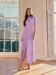 Ro&Zo Purple Scarlett Keyhole Front Maxi Dress - Image 1 of 7