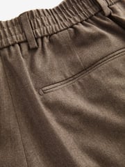 Sand Natural Signature Zignone Italian Wool Flannel Slim Fit Formal Trousers - Image 7 of 8