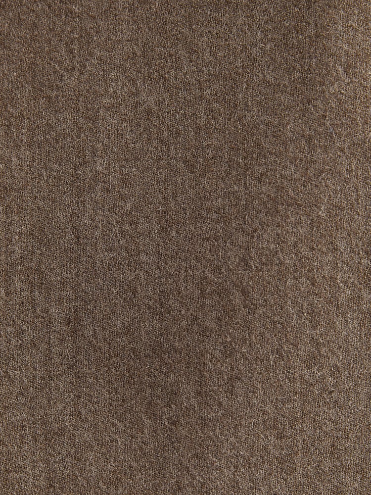 Sand Natural Signature Zignone Italian Wool Flannel Slim Fit Formal Trousers - Image 8 of 8