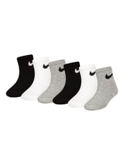 Nike White Little Kids Socks 6 Pack - Image 1 of 4