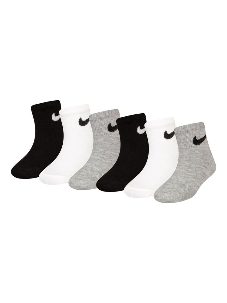 Nike White Little Kids Socks 6 Pack - Image 1 of 4