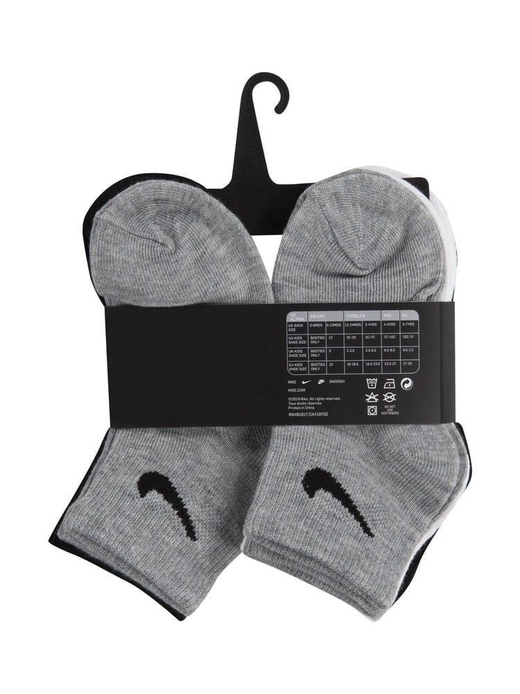Nike White Little Kids Socks 6 Pack - Image 4 of 4