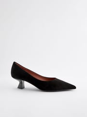 Black Extra Wide Fit Forever Comfort® Kitten Heel Court Shoes - Image 2 of 5