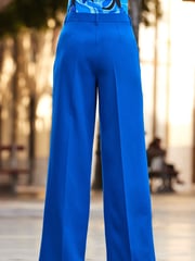 Sosandar Blue Wide Leg Trousers - Image 4 of 5