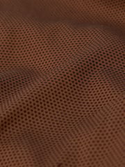 Rust Brown Slim Fit Single Cuff Signature Trimmed Shirt - Image 10 of 10