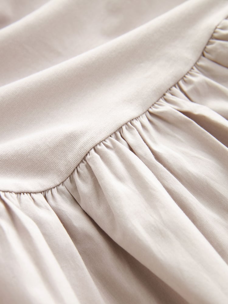 Grey Puff Sleeve Mini Jersey Dress - Image 6 of 6