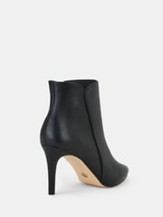 Novo Black Dekota Mid Heel Point Ruched Ankle Boots - Image 3 of 5