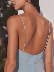 Blue Corsage Halter Dress - Image 4 of 7