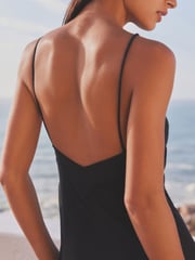 Black Corsage Halter Dress - Image 6 of 8