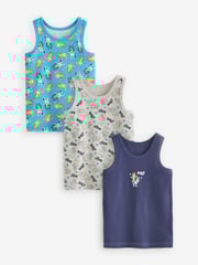 Bluey License 100% Cotton Vests 3 Pack (1.5-8yrs) - Image 1 of 6