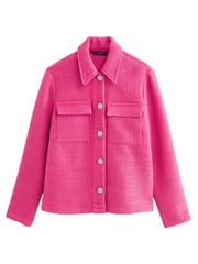 Pink Boucle Shacket - Image 5 of 6