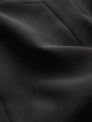 Black Tailored Crepe Midi Dress - Image 6 of 6