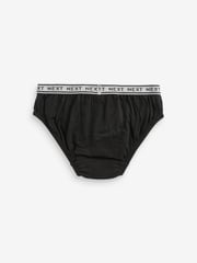 Black 100% Cotton Briefs 5 Pack (1.5-16yrs) - Image 3 of 5