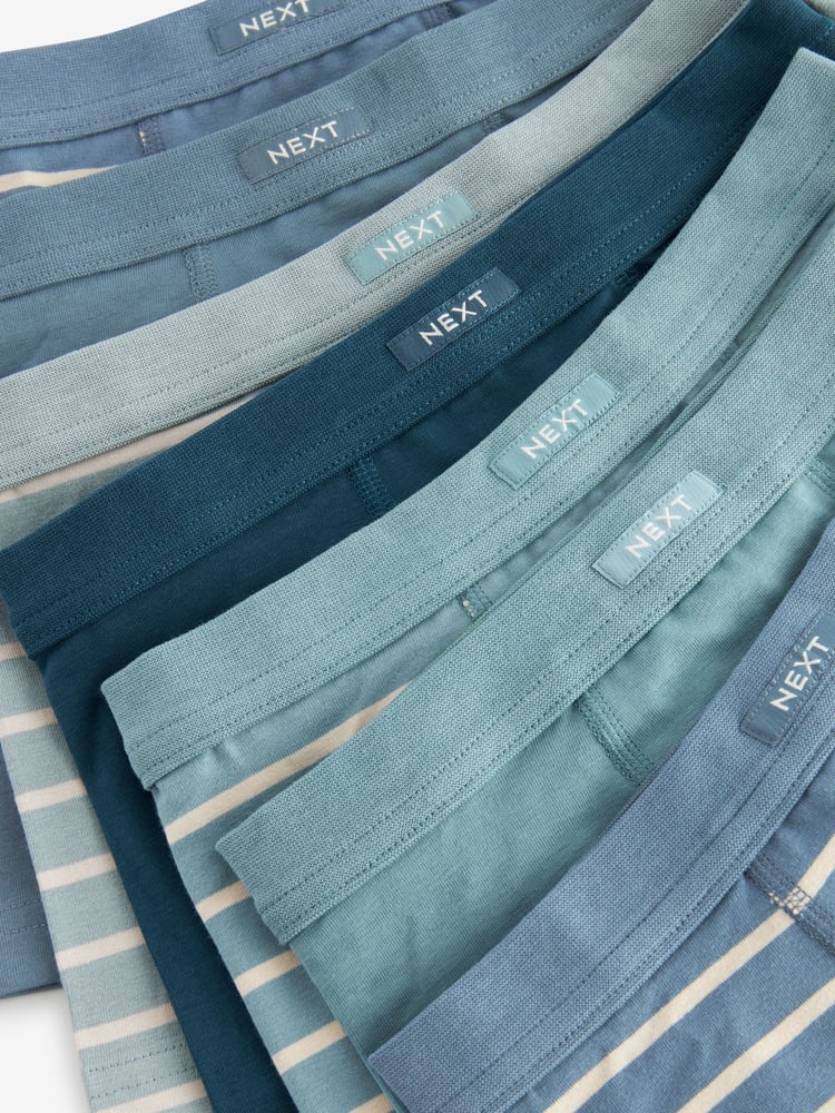 Blue Stripe Soft Waistband Trunks 7 Pack (1.5-16yrs) - Image 3 of 3