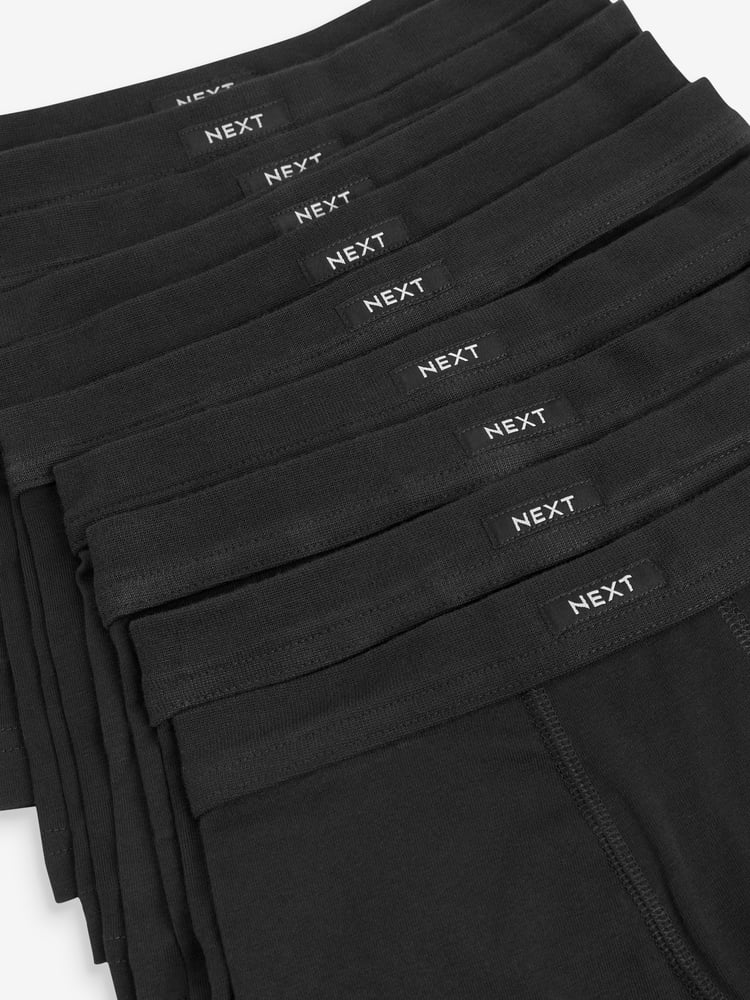 Black Soft Waistband Trunks 10 Pack (2-16yrs) - Image 3 of 3 Black Soft Waistband Trunks 10 Pack (2-16yrs) - Image 3 of 3