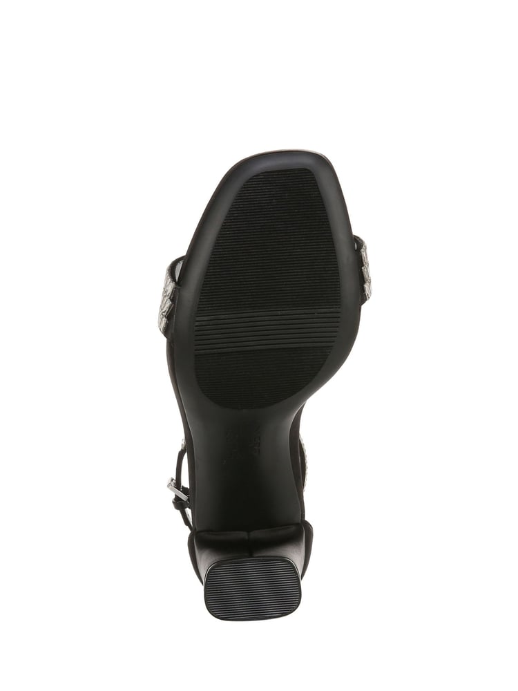 Naturalizer Joy Sparkle Ankle Strap Heeled Black Sandals - Image 7 of 7