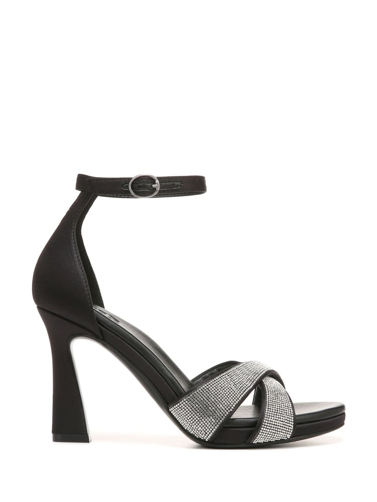 Naturalizer Lizbeth2 Ankle Strap Heeled Black Sandals - Image 1 of 7