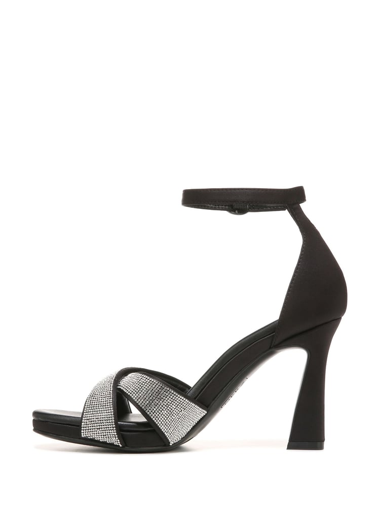 Naturalizer Lizbeth2 Ankle Strap Heeled Black Sandals - Image 2 of 7