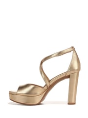 Naturalizer Melody Ankle Strap Heeled Gold Sandals - Image 2 of 7