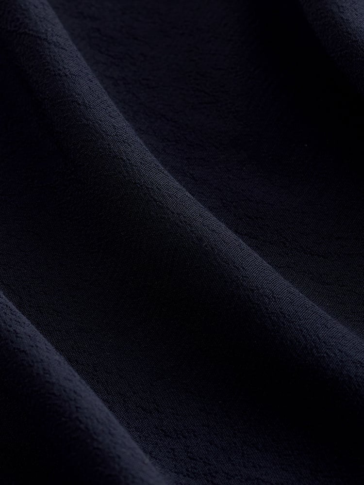 Navy Blue Sleeveless Knot Shoulder Column Maxi Dress - Image 5 of 5