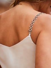 Sosandar Sepia Embellished Strap Cami - Image 5 of 5