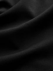 Black Tailored Jersey Wide Leg Trousers - Image 6 of 6