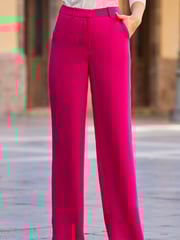 Sosandar Pink Wide Leg Trousers - Image 3 of 5
