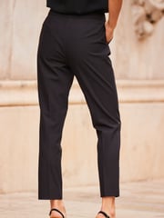 Sosandar Dark Black Tuxedo Trousers - Image 2 of 5