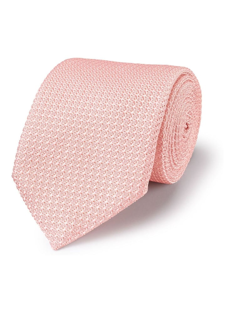 Charles Tyrwhitt Pink Grenadine Italian Tie - Image 1 of 2 Charles Tyrwhitt Pink Grenadine Italian Tie - Image 1 of 2