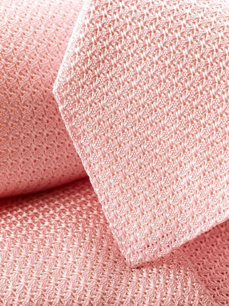 Charles Tyrwhitt Pink Grenadine Italian Tie - Image 2 of 2 Charles Tyrwhitt Pink Grenadine Italian Tie - Image 2 of 2