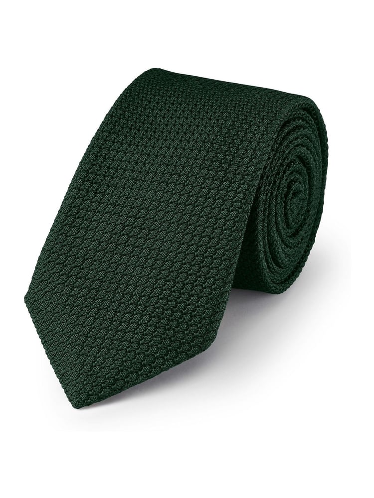Charles Tyrwhitt Green Grenadine Italian Tie - Image 1 of 2 Charles Tyrwhitt Green Grenadine Italian Tie - Image 1 of 2