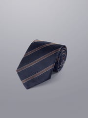 Charles Tyrwhitt Blue Silk Stripe Tie - Image 1 of 2