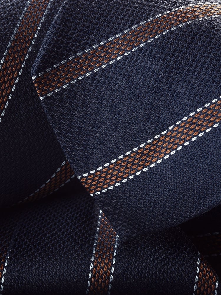Charles Tyrwhitt Blue Silk Stripe Tie - Image 2 of 2