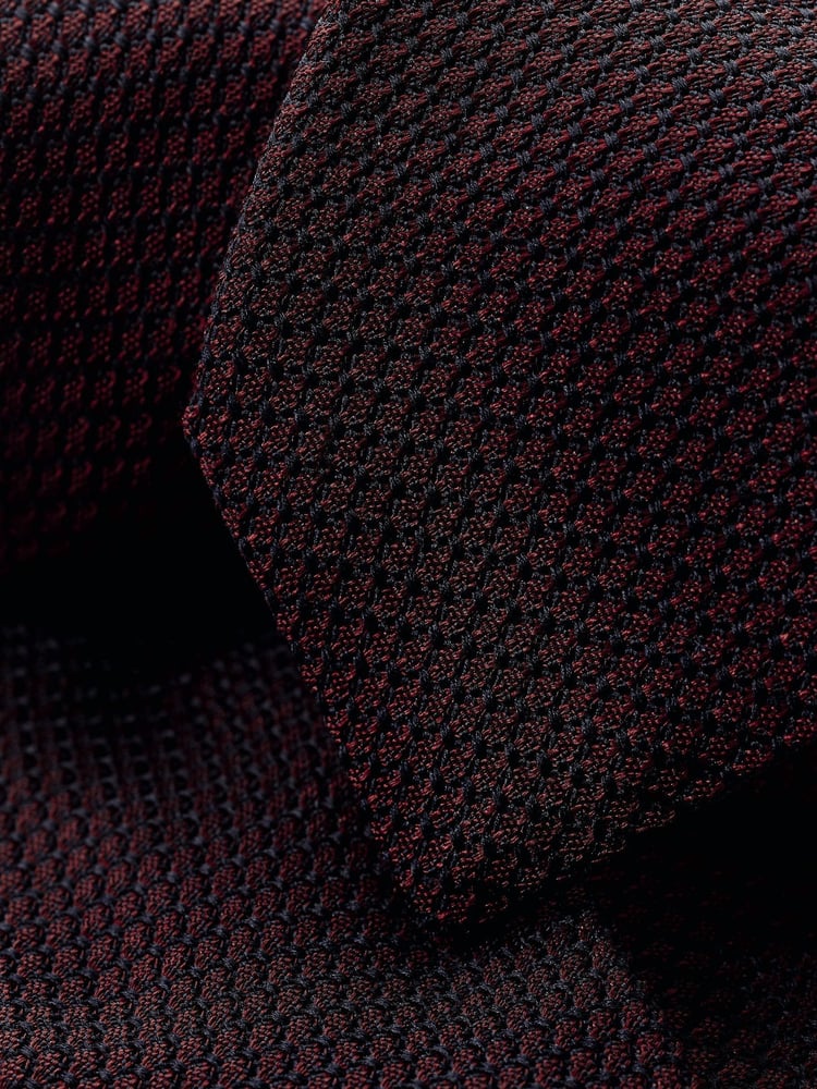 Charles Tyrwhitt Red Grenadine Italian Tie - Image 2 of 2 Charles Tyrwhitt Red Grenadine Italian Tie - Image 2 of 2