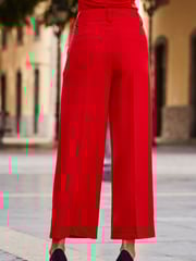 Sosandar Red Formal Culottes - Image 3 of 5
