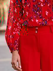 Sosandar Red Formal Culottes - Image 5 of 5