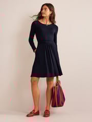 Boden Navy Blue Abigail Jersey Dress - Image 3 of 5