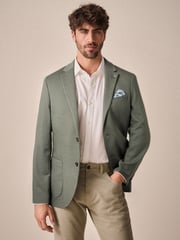 Green Slim Fit Motionflex Stretch Jersey Blazer - Image 1 of 13