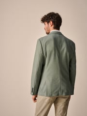 Green Slim Fit Motionflex Stretch Jersey Blazer - Image 3 of 13