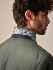 Green Slim Fit Motionflex Stretch Jersey Blazer - Image 4 of 13