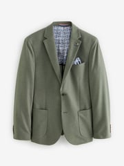 Green Slim Fit Motionflex Stretch Jersey Blazer - Image 7 of 13